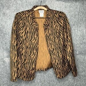 Renaissance‎ Animal Print Blazer- Sz M
